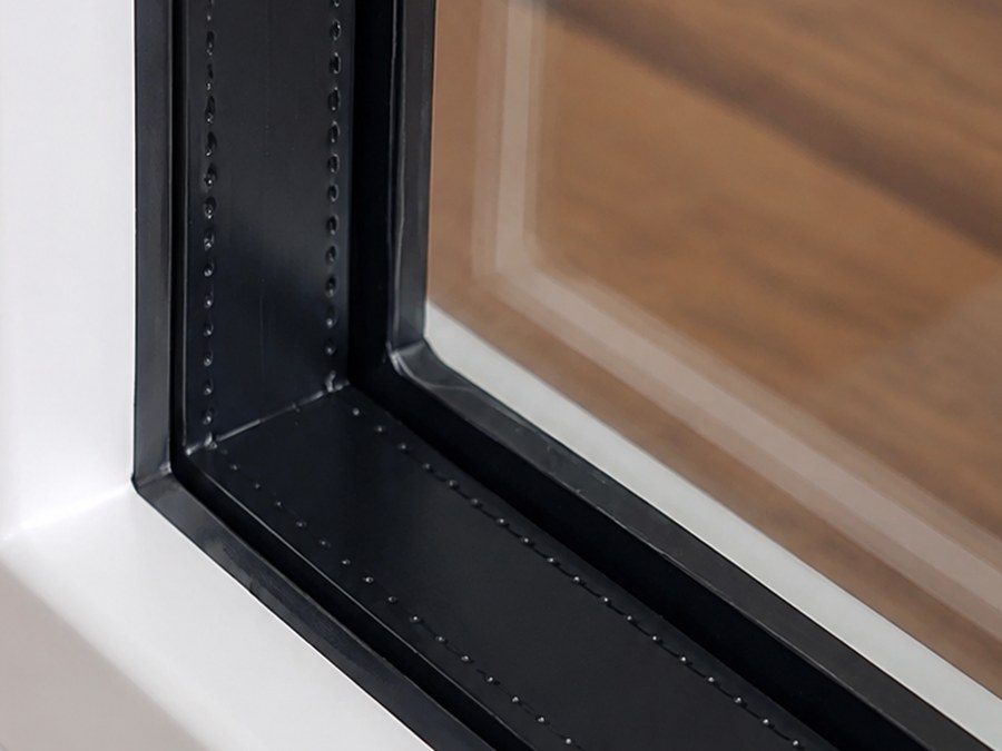 Kunststof warm edge tussenhouder – zwart
